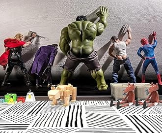 Custom Size Wall Murals，Interesting Superhero，Removable Peel and Stick Self-Adhesive Wall Murals Large Photo Wallpaper