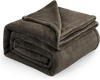 Bedsure GentleSoft Brown Fleece Blankets King Size - Bed Blanket Soft Lightweight Plush Cozy Fuzzy Luxury Microfiber, 108x90 inches