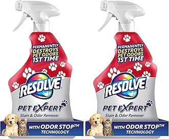 Pet Expert Stain and Odor Remover, Carpet Cleaner, Pet Stain andOdor Remover, Carpet & Upholstery Cleaner - Removes Stains andOdors, 22 oz (Pack of 2)