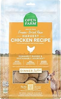 Open Farm Freeze Dried Raw Harvest Chicken Patties Dry Dog Food - 297G