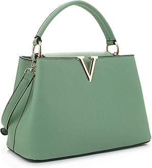Women's Small Satchel Bag Classic Top Handle Purses Fashion Crossbody Handbags with Shoulder Strap