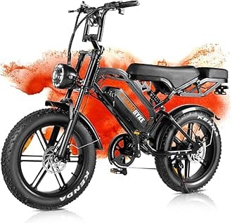 Tamobyke Electric Bike for Adults, 1000-2000W 30-34MPH 48V 15.6-31.2AH E-Bike, 20" x4.0 Fat Tire Electric Dirt Bike, Full Suspension Electric Motorcycle Moped Ebike