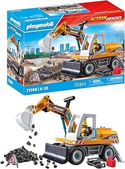 Action Heroes | Big Digger | Construction Toy for Kids | Digger Playset | Toy for Children Aged 4 and Over | 71749
