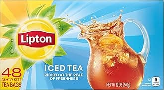 Family-Sized Black Iced Tea Bags, Unsweetened 48 ct