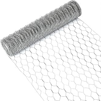 UNU Chicken Wire,16M Chicken Wire Mesh Roll,Chicken Wire Mesh for Pet Rabbit Chicken Fencing