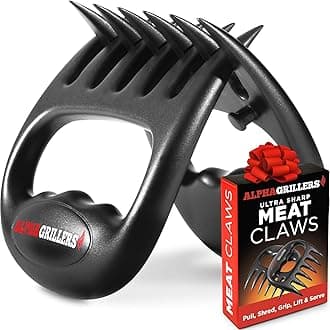 Alpha Grillers Meat Claws for Shredding & Meat Shredder Tool - Meat Shredder Claws & Bear Claws for Shredding Meat, Smoker Accessories for BBQ Gifts for Men & Grilling Gifts for Men