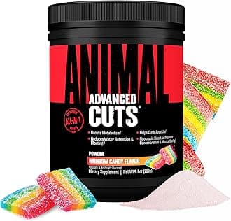 Cuts Thermogenic Fat Burner Powder - Weight Loss for Women and Men for Metabolism, Energy, Focus, and Nootropic Brain Support with Ketones Appetite Suppressant - New Rainbow Candy Flavor