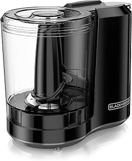 BLACK+DECKER 3-Cup Electric Food Chopper Improved Assembly Black HC300B