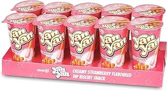 Yan Yan Biscuits (Pack Of 10, Strawberry),Refined Wheat Flour,Milk Solids,50 Gram