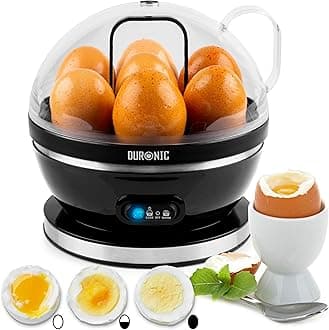 Electric Egg Boiler EB27 BK Steamer for Eggs 400W Automatic Egg Boiler Electronic Omelette Maker Poacher for 7 Soft, Medium & Hard Boiled Eggs