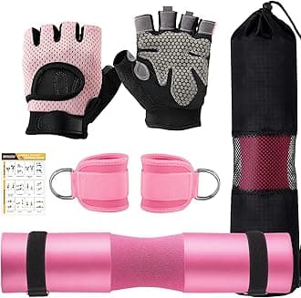 Roviutu 6Pcs Pink Squat Pad Set