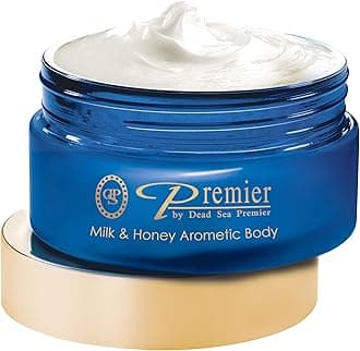 - Premier Dead Sea Anti-Aging Body Cream - Deep Moisturizing Body Butter for Dry Skin with Dead Sea Minerals, Firming Lotion for Women, Luxury Skin Care (Milk & Honey, 5.95 Fl Oz)