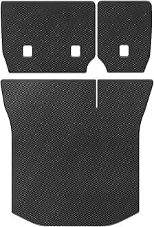 Cargo Mat and Backrest Mat for 2011-2021 Jeep Grand Cherokee - Custom Fit PU Leather Cargo Liner and Rear Backrest Protector - All Weather Anti-Slip Waterproof Easy to Clean