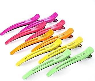 Framar Neon Hair Clips 10 pack – Professional Hair Clips for Styling Sectioning, Salon Hair Clips For Sectioning Hair, Hair Styling Clips for Hair, Hair Clip, Hair Cutting Clips Hair Sectioning