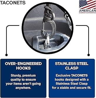 Envelope Cargo Net for Suburban | Tahoe | Yukon/XL | Escalade/ESV - Fits 2015-2025 - Upgraded 5mm Bungee - Integrated Storage Bag - Heavy Duty Hooks - Designed in USA