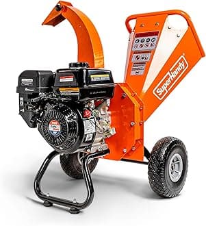 SuperHandy Ultra Duty 7HP Gas Wood Chipper Shredder Mulcher Max 3" Chipping