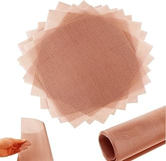 20 Pack 80 Mesh 99.9% Pure Copper Screen Woven Mesh Screen, Copper Mesh Cloth Fine Mesh, 2.95x2.95 Inch