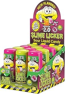 TOXIC WASTE - Slime Licker 2.0 - Sour Liquid Candy - Flavors: 3 Green Apple and 3 Black Cherry - 12 Pack