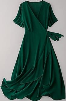 Lymio Women's Fit and Flare Midi Western Dresses (695-698)