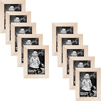 Art Street Individual Photo frames Set of 10, Picture Frame For Home Decoration, Living Room, Office Decoration (Pink, Size: 4x6 Inch)