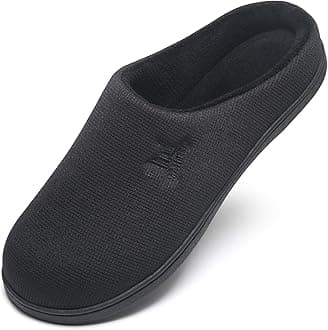 Memory Foam Clog Slippers for Men House Indoor Outdoor,Cozy Winter Warm Non Slip Slip on Men's House Shoes Bedroom Casual,lightweight Slip Resistant Rubber