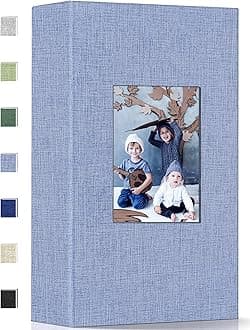 Popotop Photo Album 4x6-300 Photos Linen Cover Photo Books with 300 Horizonta...