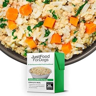 JustFoodForDogsPantry Fresh Dog Food, Human Grade Chicken & White Rice (12 Pack)