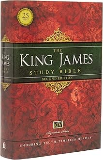 KJV Study Bible, Large Print, Hardcover, Red Letter Edition: Second Edition