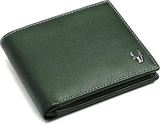Olive Leather Men's Wallet (WH2050) (Green)