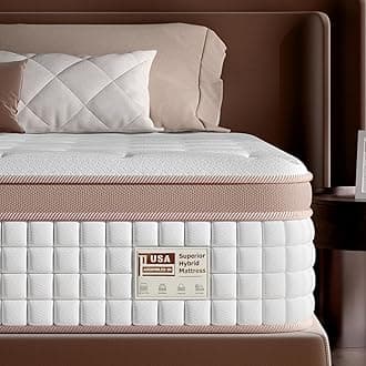 FP FLEXPEDIC Mattress King Size 12 inch - Firm Hybrid Mattress in a Box with Back & Lumbar Support, 366 Night Trial, Individual Pocket Spring Bed for Motion Isolation, CertiPUR-US Certified