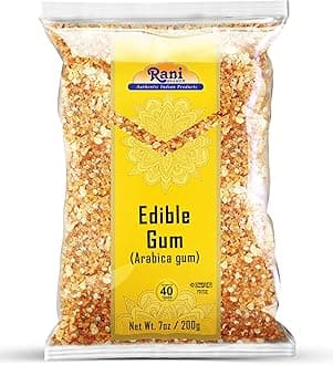 Rani Edible Gum Whole (Arabica Gum) 7oz (200g) ~ All Natural, Salt-Free | Vegan | No Colors | Gluten Friendly | NON-GMO | Kosher | Indian Origin