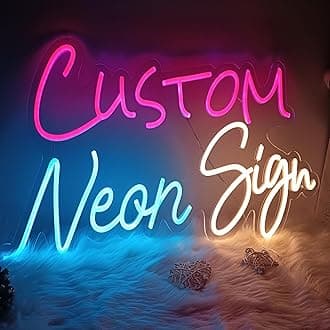 - Custom Neon Sign, Neon Sign Customizable for Birthday Wedding Party Gift,Bar Personalized Neon Sign for Wall Decor Length 10inch to 60inch