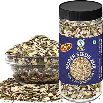 SRC CREATIONS 5-in-1 Super Seed Mix Ready to Serve | Super Food | Breakfast Food (250g) Diabetic Snack