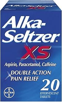 Alka-Seltzer XS Pain Relief, 20 Tablets (Pack of 1)