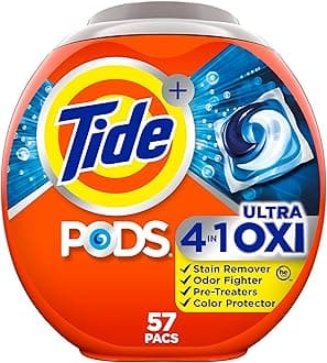 4-n-1 Ultra Oxi PODS Laundry Detergent Pacs, 57 Count, HE Compatible, Built in Pre-treater for Stains
