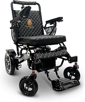Electric Wheelchairs for Adults, 350 lbs Capacity, Up to 13 Miles Range, Lightweight Wheelchair for Seniors,Remote Controlled Wheel Chair, All Terrain, Airline and Cruise Approved, IQ-7000 by Majestic