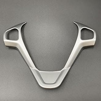 Car Accessories Steering Wheel Cover Trim Decorative Refit Sticker, For Ford, For Fiesta MK7, For Ecosport, For Figo, For B-MAX, For KA+ steering wheel decorative sticker(C Type Silver matte)