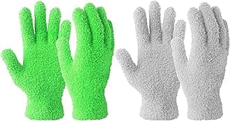 Evridwear Microfiber Auto Dusting Cleaning Gloves for House Cleaning