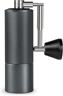 TIMEMOREManual Coffee Grinder Chestnut C2 FOLD, Foldable Handle, Stainless Steel S2C Conical Burr, Adjustable Grind Setting, Espresso French Press Pour Over Coffee, Darkgrey