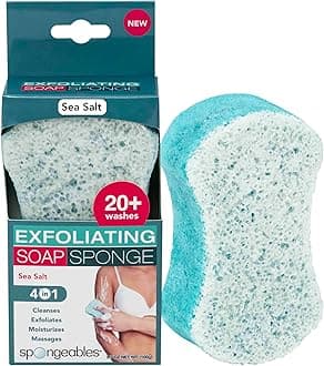 Body Wash in a 20+ Wash Sponge, Sea Salt, 1 Count