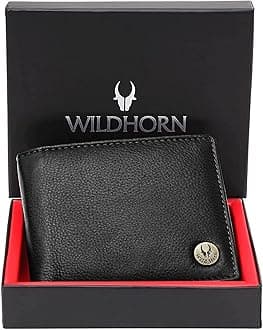 WILDHORN Leather Wallet for Men with 6 Credit Card Slots I 2 Currency Compartments I 1 Coin Pocket