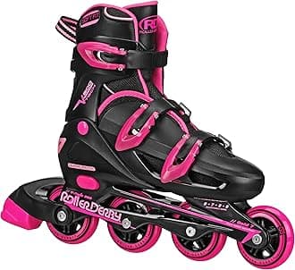 Roller Derby V-Tech 500 Adjustable Performance Inline Skates for Men, Women, ...