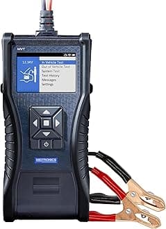 MVT Handheld Battery Tester, MDX-AI Powered, Fast & Accurate Diagnostics for 6V/12V Automotive, Marine, Power Sports, Heavy Duty Batteries, Rechargeable (MVT-100P)