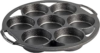 Lodge Seasoned Cast Iron Mini Cake Pan, 7 Impressions