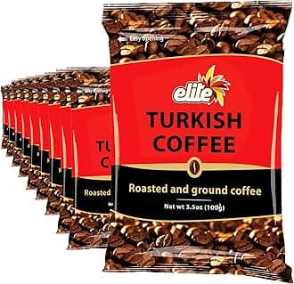 Turkish Ground Roasted Coffee Bag, 3.5000-ounces (Pack of 10)