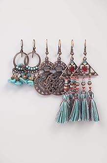 Gift 3 Pairs a Set Stainless Steel Hoop Earrings for Women Big Hoop Dangle Earring for Women Square Triangle Round Earring Thin Geometric Hoop Earrings Set