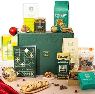 Vegan Hamper with Truffles & Hot Chocolate Set, Christmas Presents for Her by EDEN & CO