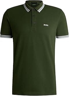 BOSS Mens Polo Shirt Short Sleeve Lifestyle Cotton