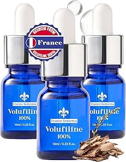 Volufiline™ Booster Serum [3-Pack Best Value] (10ml x 3 = 30ml) – Sederma France Cosmetic Active | Plump-Looking Care for Face Neck Décolleté Body | DIY Mix-In Oil-Essence