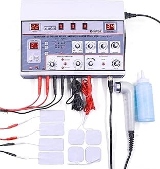 Physiotrack Physiotherapy Machine Electrotherapy Combo for All Pain Relief Device Physiotherapy Equipment Interferential Therapy Ultrasound Muscle Stimulator